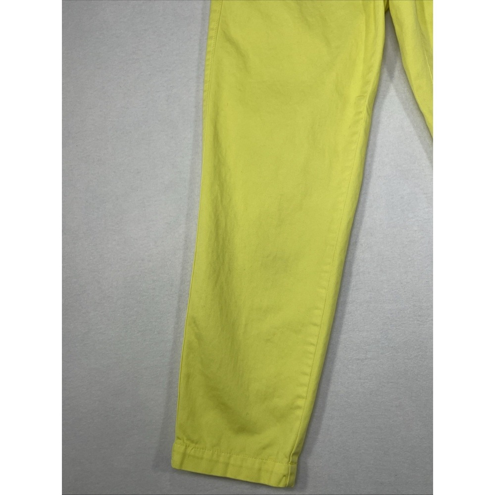 J.Crew Women's Size 0 Scout Chino Pants Yellow 100% Cotton Cropped (29x25) - Picture 4 of 10
